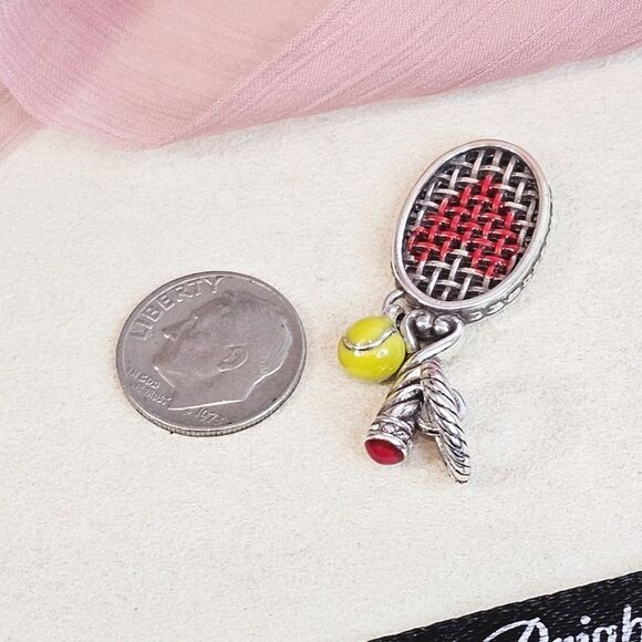 Brighton Love Tennis Dangle Charm - Picture 5 of 5